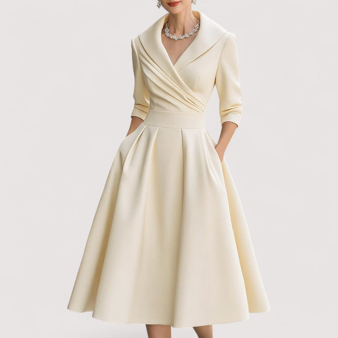 Lorenza | Midi satenska haljina