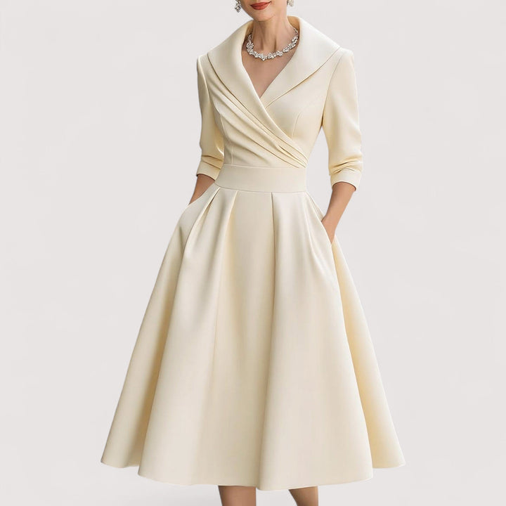 Lorenza | Midi satenska haljina