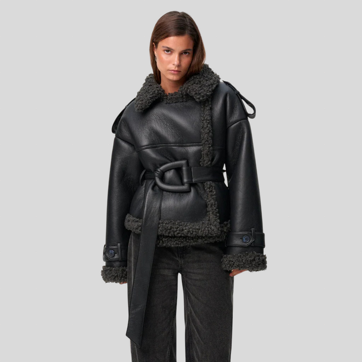 Elvira - Kaput Od Umjetnog Krzna S Remenom