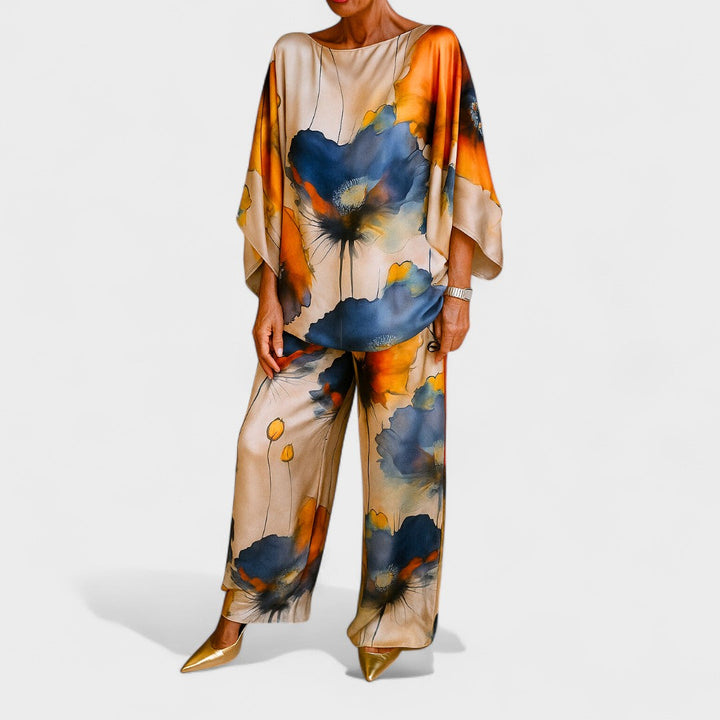 Elizabeta - Satenski dvodijelni set za žene