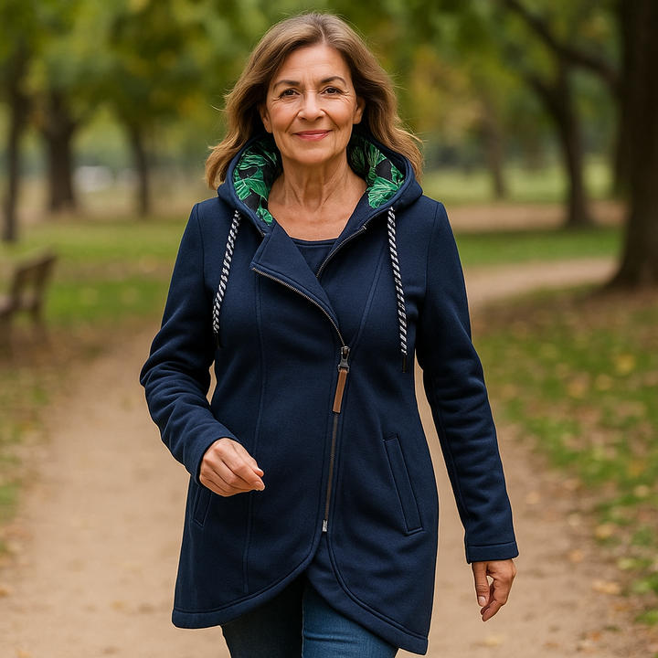 Valentina – Zimski kaput s asimetričnim patentnim zatvaračem