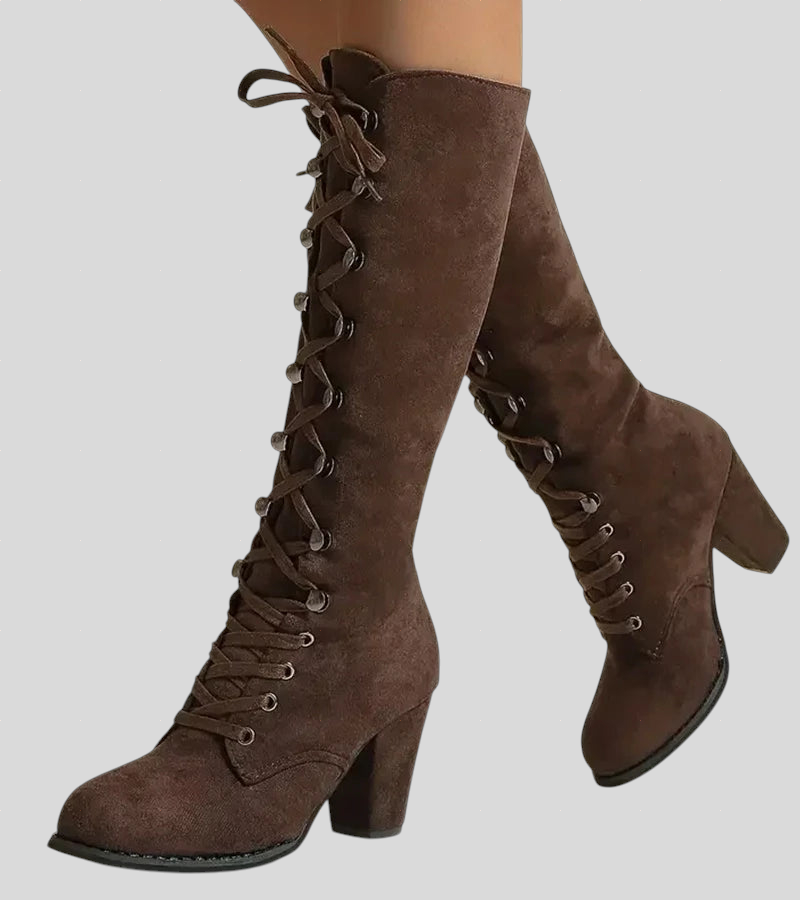 Lena - Ženske Čizme s Udobnom Petom