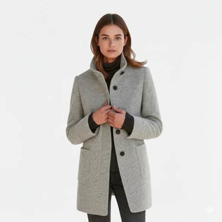 Dajana – Klasični Vuneni Kaput S Retro Gumbima