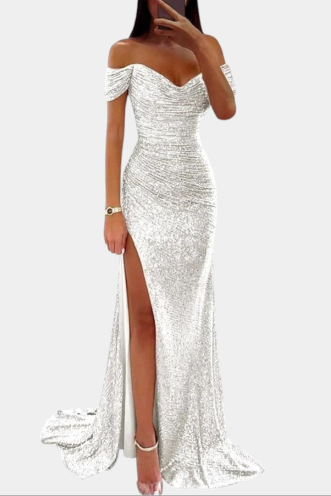 Renata Haljina Sirena bez naramenica s šljokicama