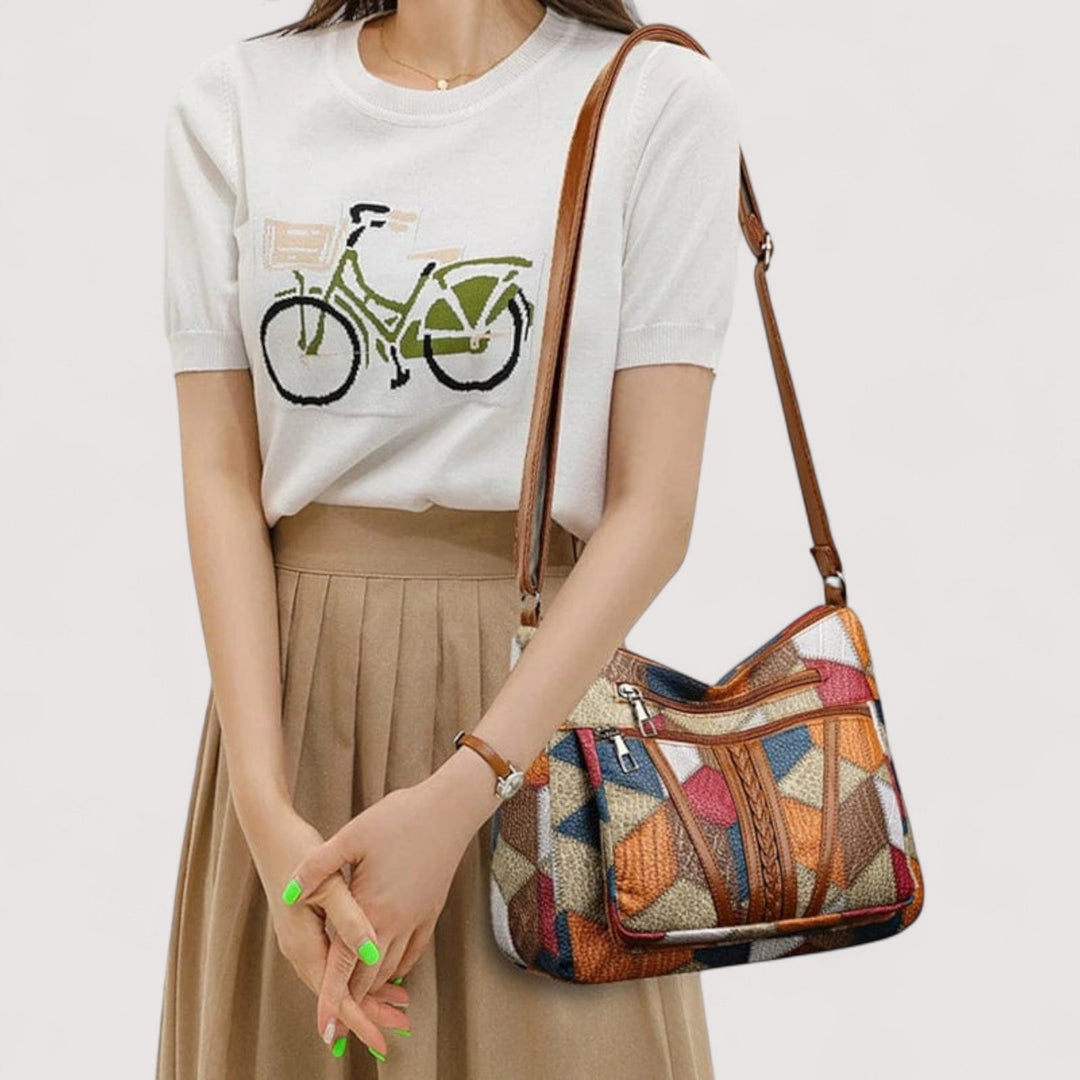 Zara | Mozaik kožna torba