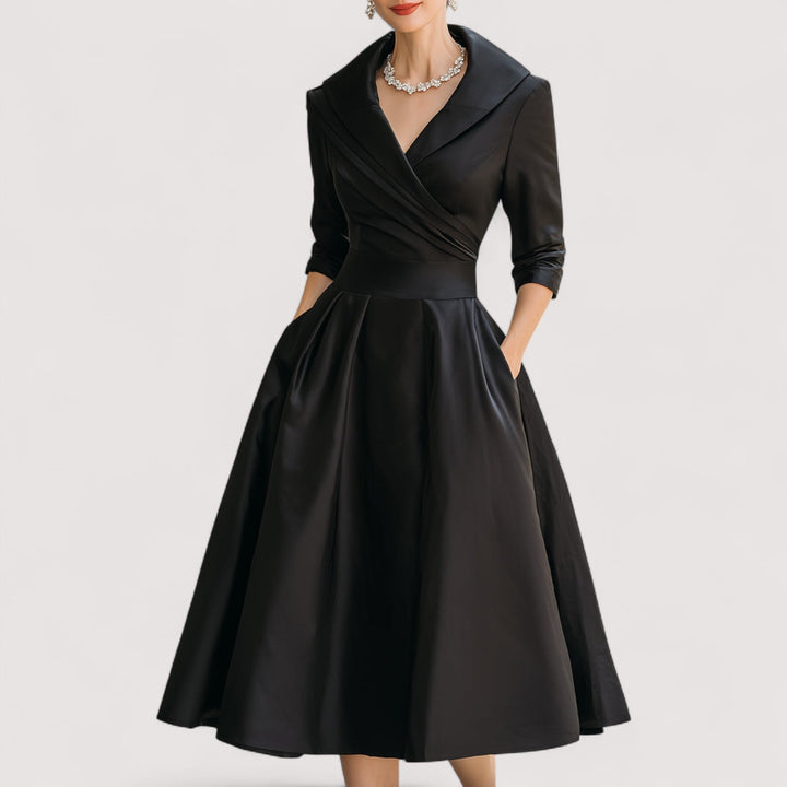 Lorenza | Midi satenska haljina