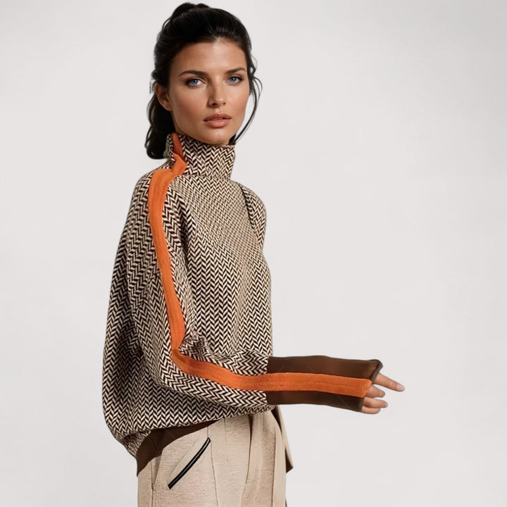 Gabriela | Rolka s upečatljivim kontrastnim prugama