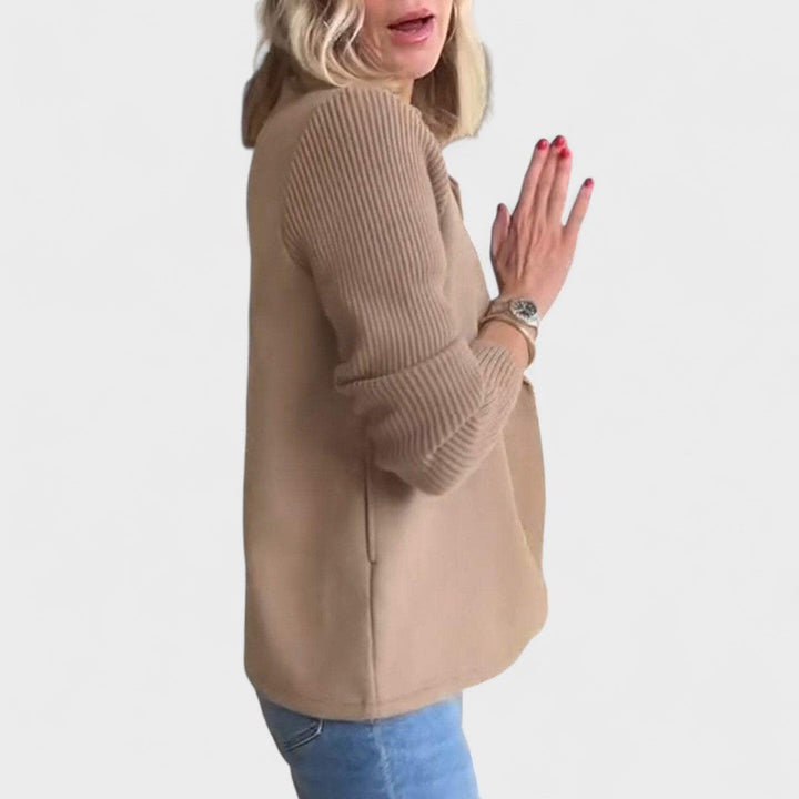 Valentina - Elegantni sako s pletenim rukavima