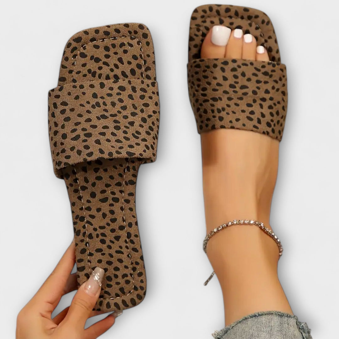 Jasmina - Ravni mokasini s leopard printom