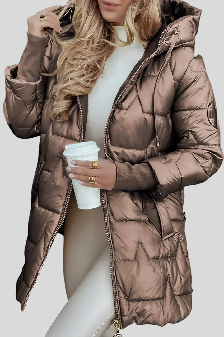 Kate - Elegantna Zimska Jakna S Kapuljačom