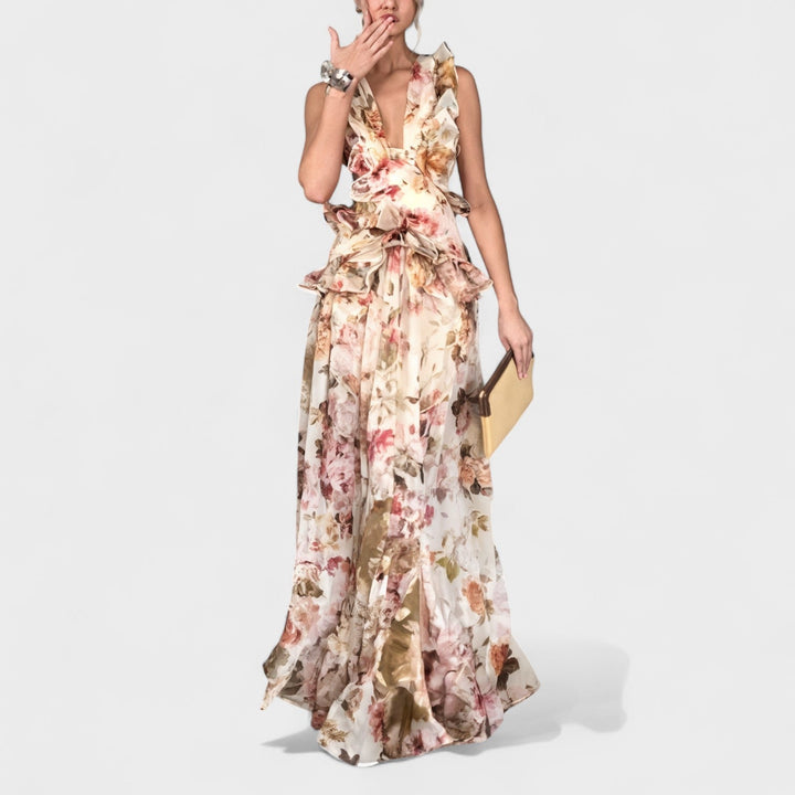 Isabela - Duga cvjetna haljina