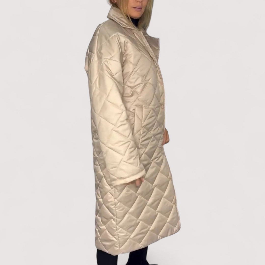 Ofira | Reverzibilni prošiveni kaput s podstavom leoparda