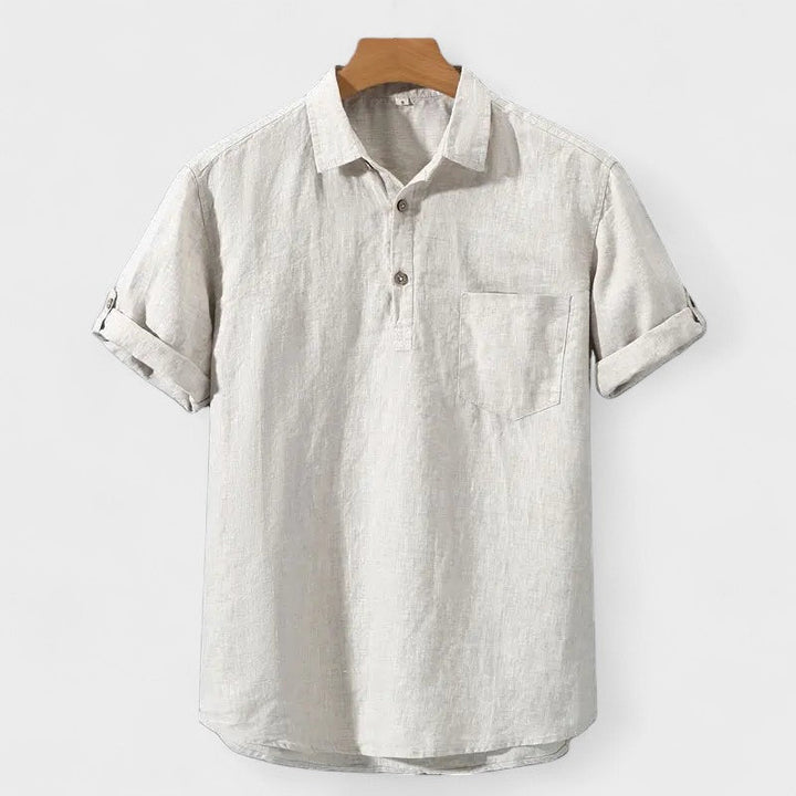 Kaj - Polo majica od lanenog platna