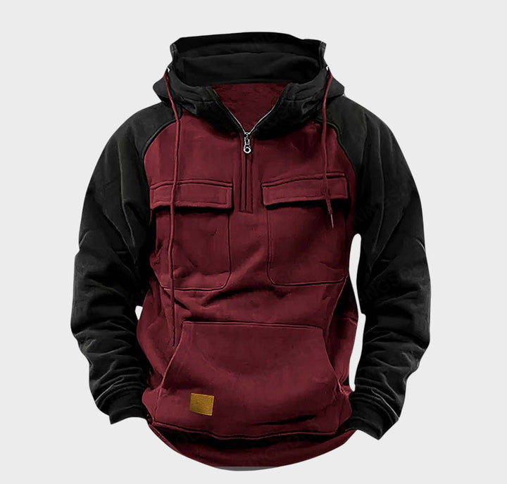 Kristian - Polo-zip majica s kapuljačom